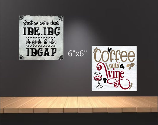 Custom 6"x6" Ceramic Plaque