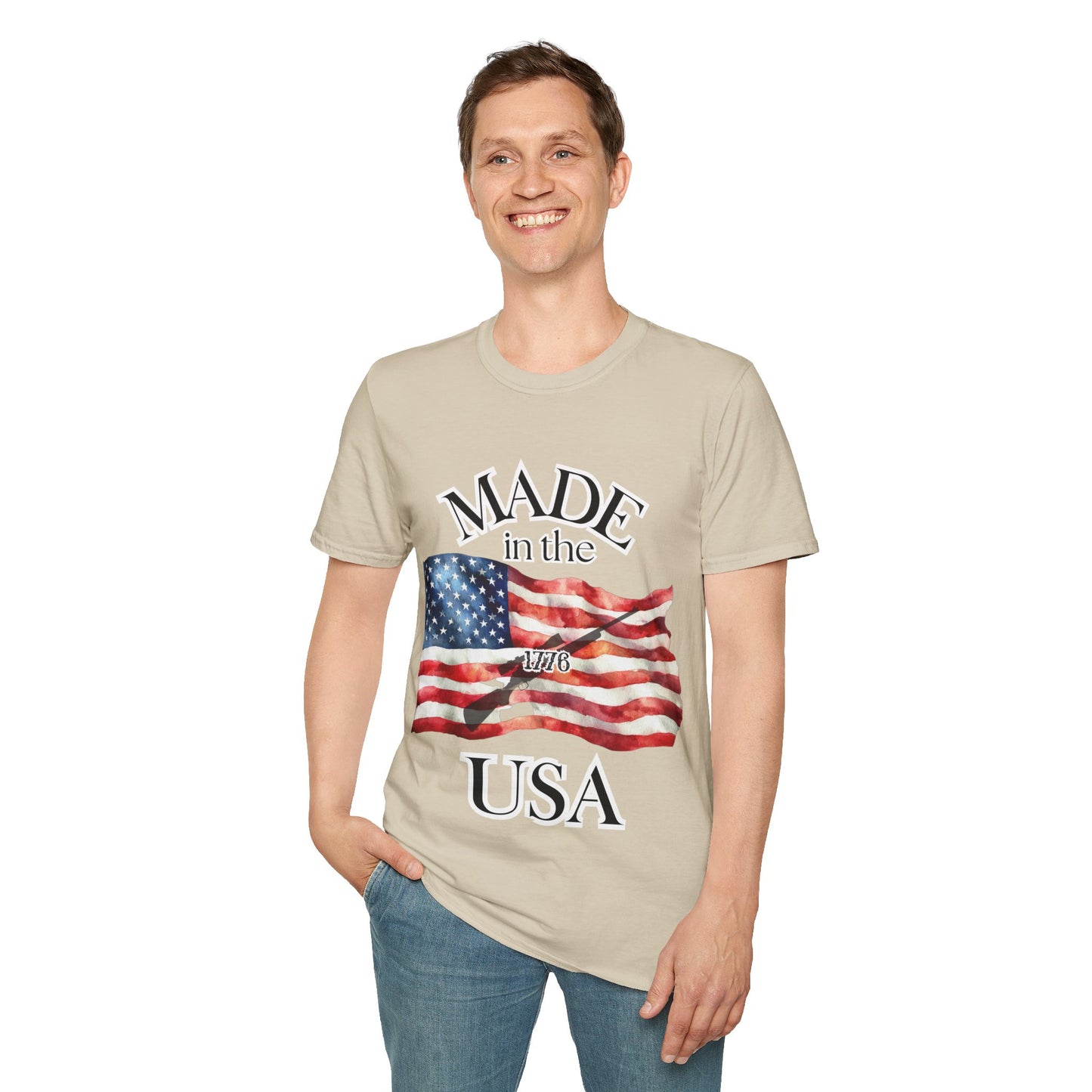 Made in the USA Flag T-Shirt — Patriotic American Pride Tee