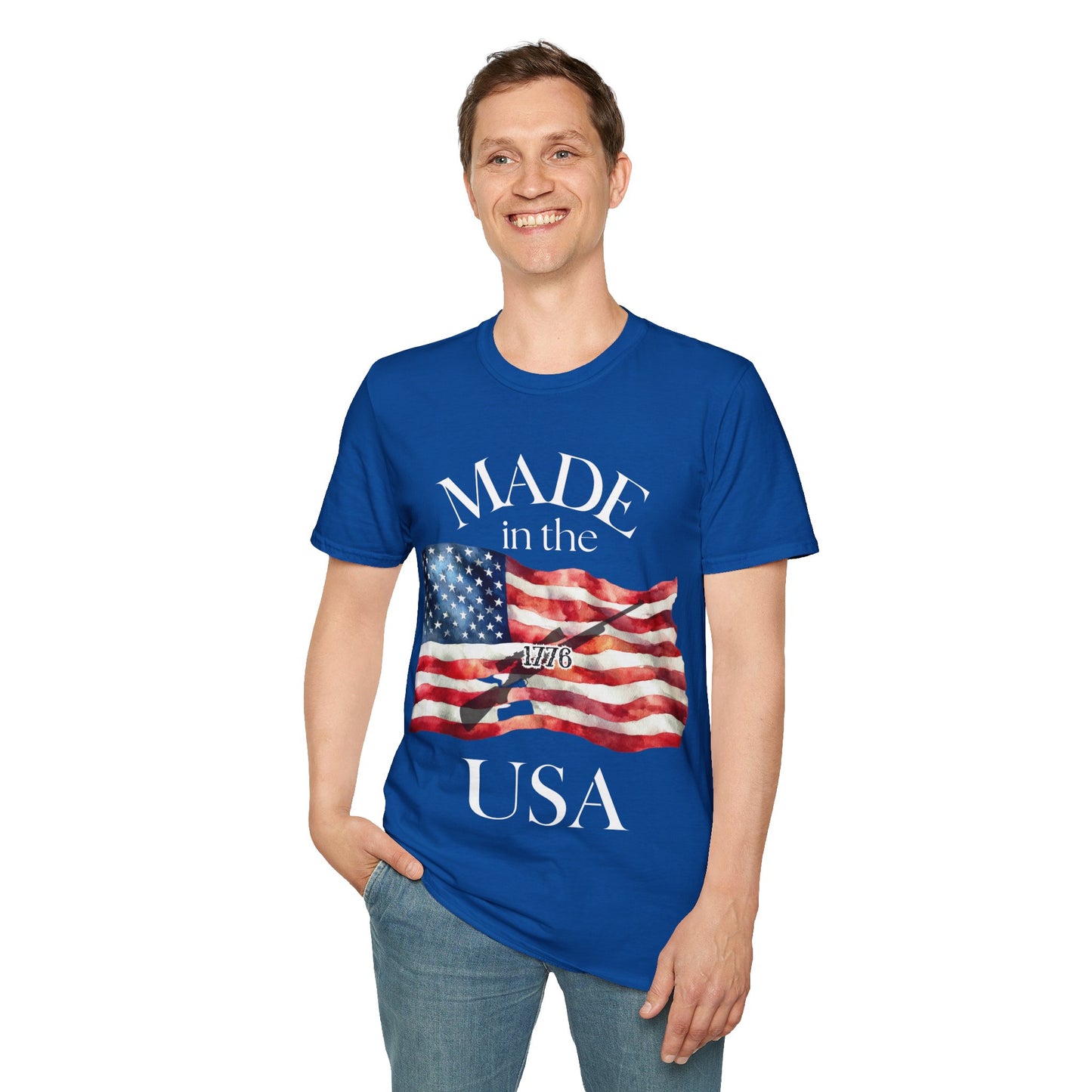 Made in the USA Flag T-Shirt — Patriotic American Pride Tee