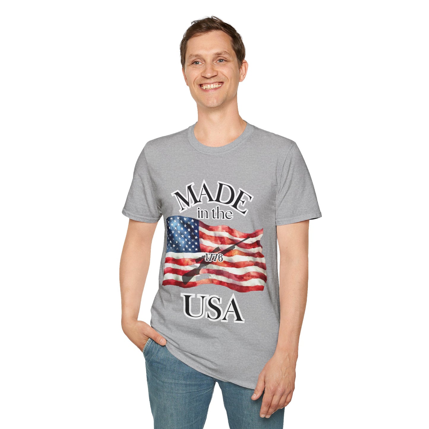 Made in the USA Flag T-Shirt — Patriotic American Pride Tee