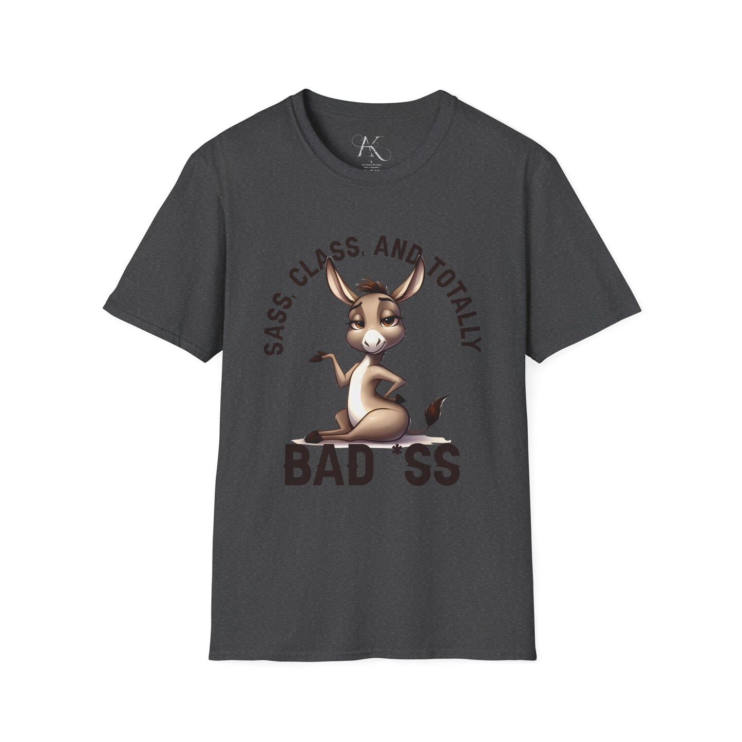 Badass Donkey T-Shirt — "Sass, Class, And Totally Bad*ss" Funny Graphic Tee