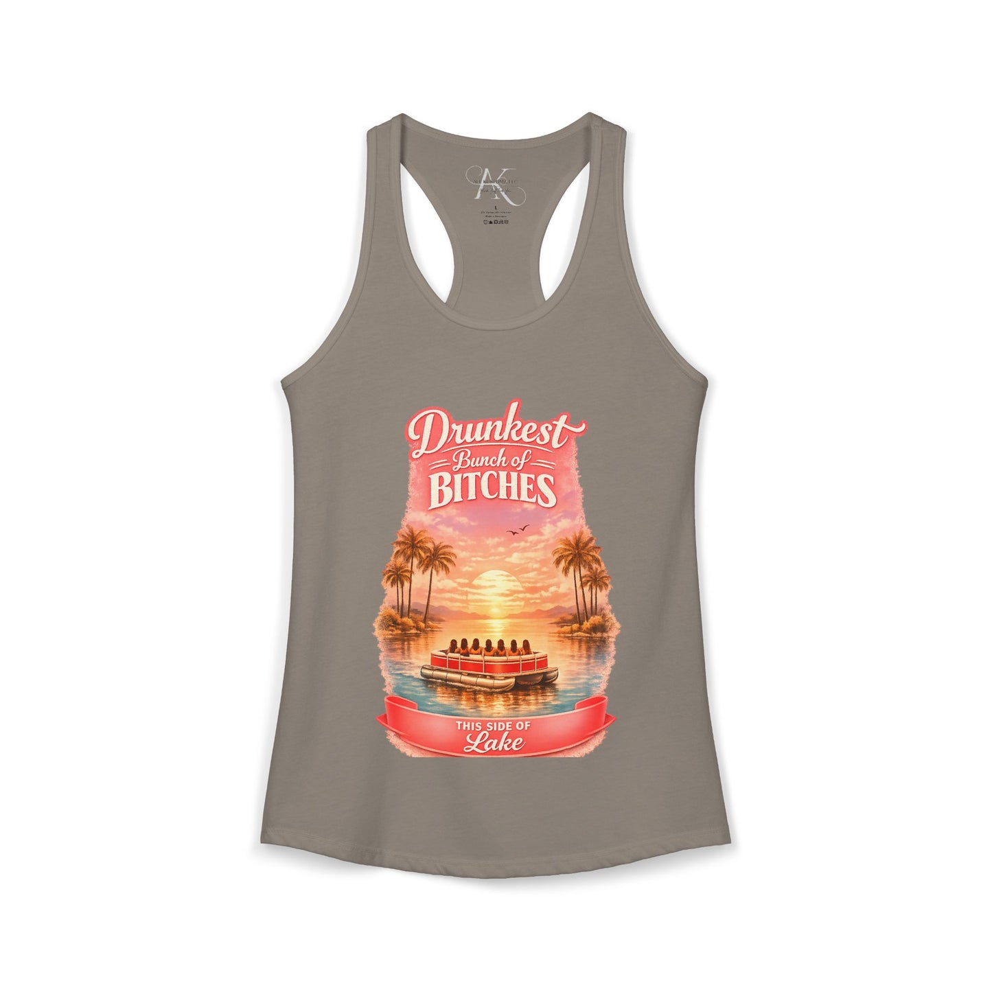 Drunkest Bunch - This side of the Lake Racerback Tank