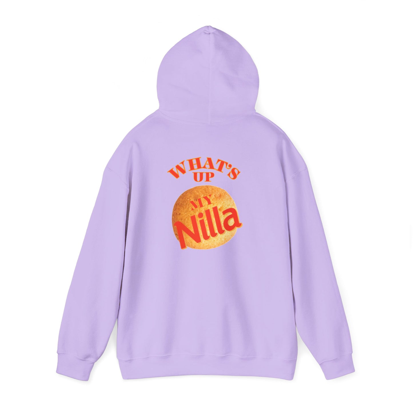 Nilla Wafer Graphic Hoodie - "What's Up My Nilla" Retro Snack Lover Sweatshirt