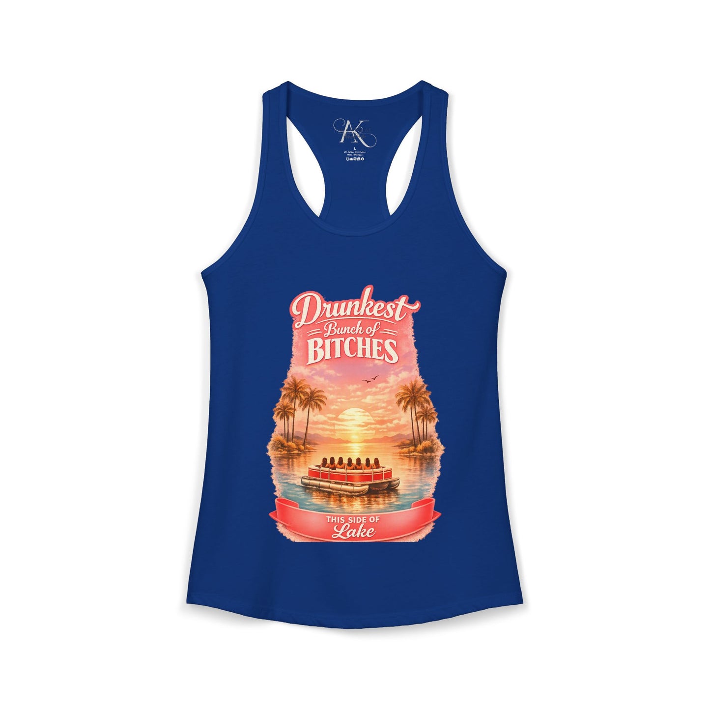 Drunkest Bunch - This side of the Lake Racerback Tank