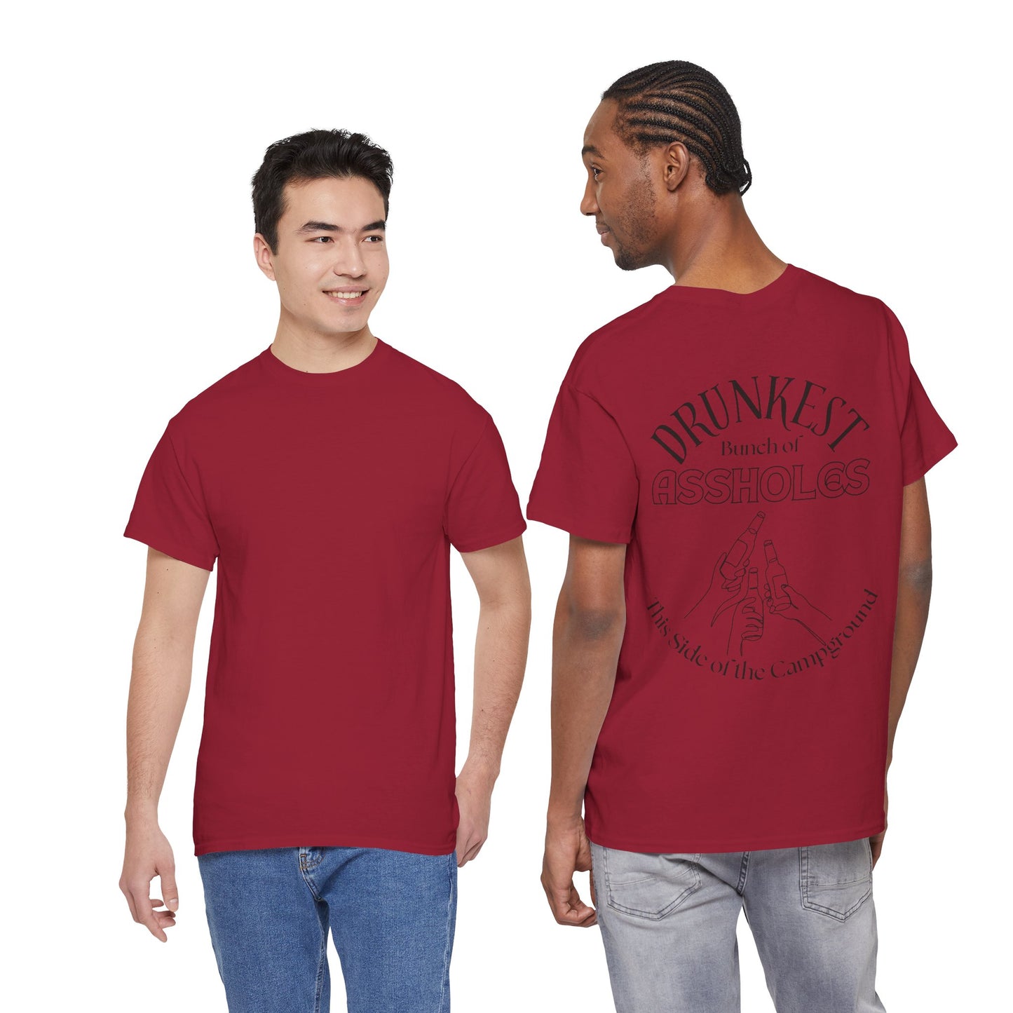 T-Shirt — "Drunkest Bunch of Assholes" Campground Graphic Tee