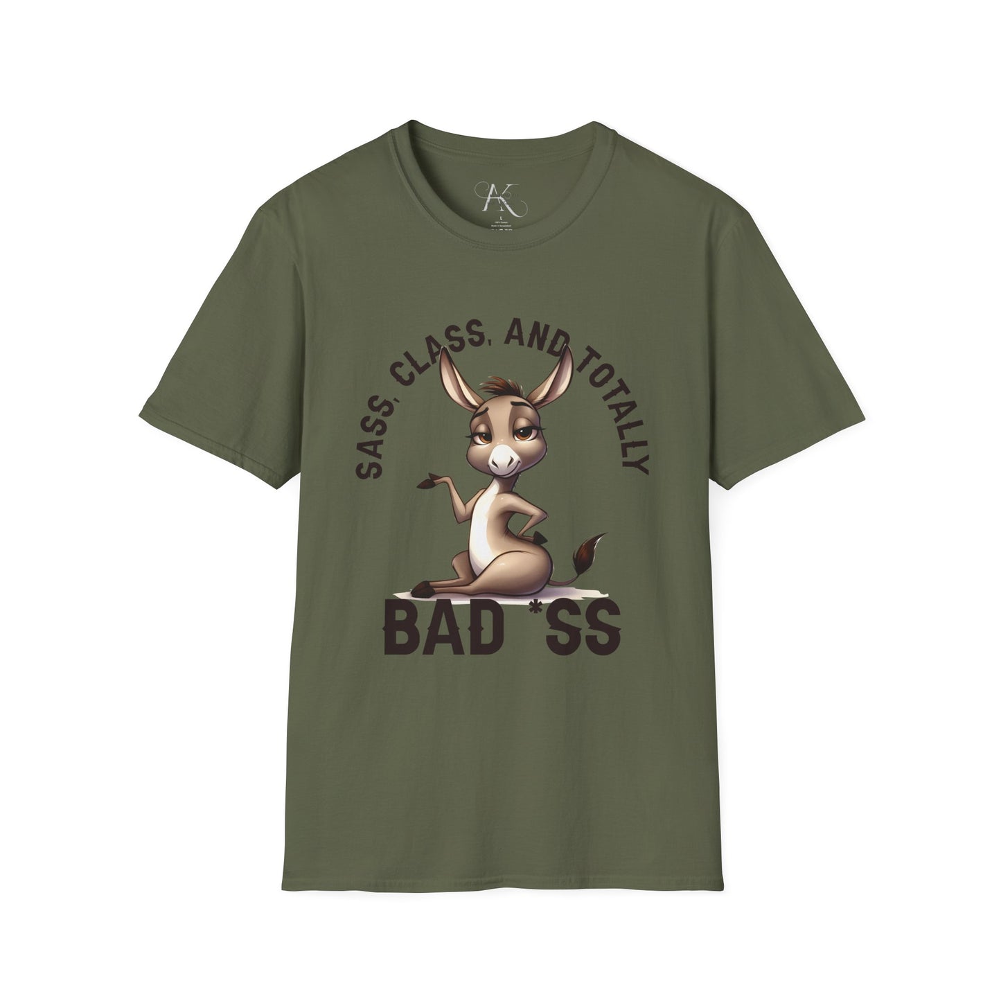 Badass Donkey T-Shirt — "Sass, Class, And Totally Bad*ss" Funny Graphic Tee