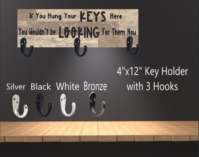 Custom 4"x12" KeyHolder