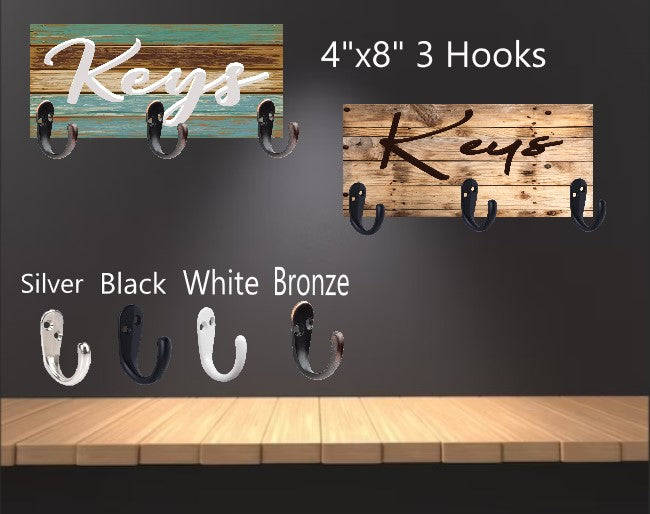 Custom 4"x8" Ceramic Keyholder – Designed Just for You